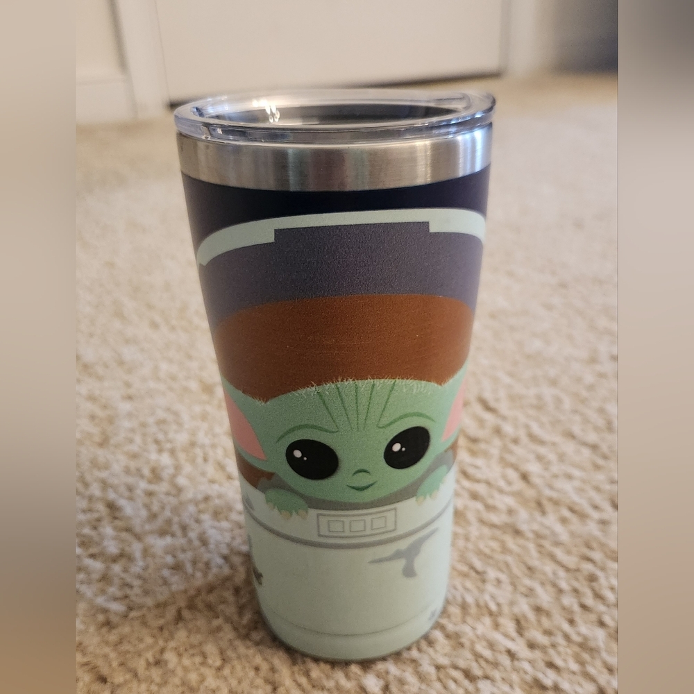 Disney Park Tervis Star Wars Mandalorian Baby Yoda The Child 20oz  Stainless Cup